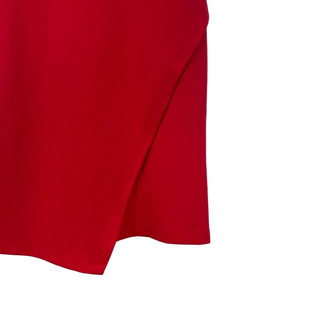 Size Small Sexy Red Mini Cocktail Dress Plunging V-Neck Bodycon NEW Fraiche by J - Picture 3 of 5